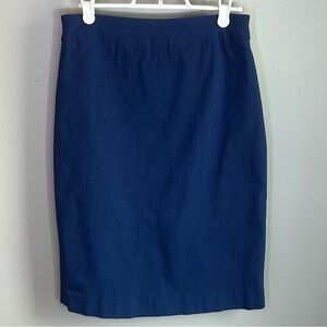 Cleo Pull On Unlined Stretchy Pencil Skirt with Walking Slit Womens Size S